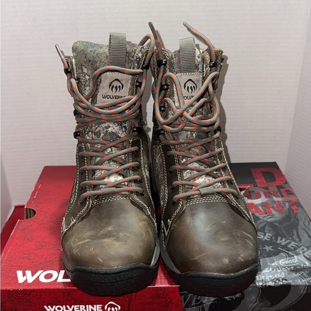 Wolverine Sightline Full-Grain Leather Camo Thinsulate 7" Women's Hunt Boot 8 - Picture 2 of 4